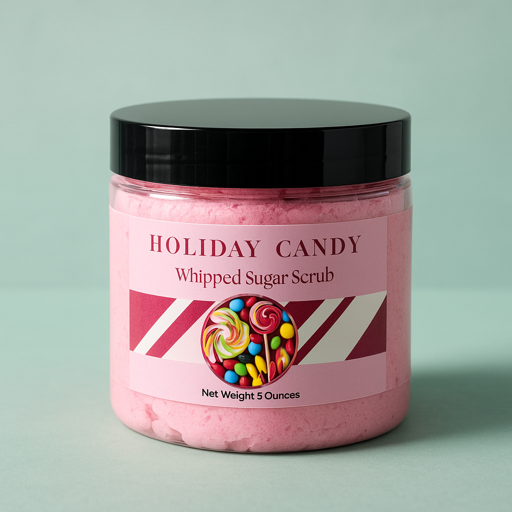 Holiday Candy Whipped Sugar Scrub-0